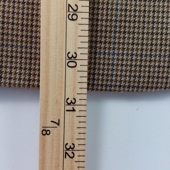 Lauren Ralph Lauren Suit Jacket Mens 40R Houndstooth Brown Blue 2 Button Front - Picture 5 of 9